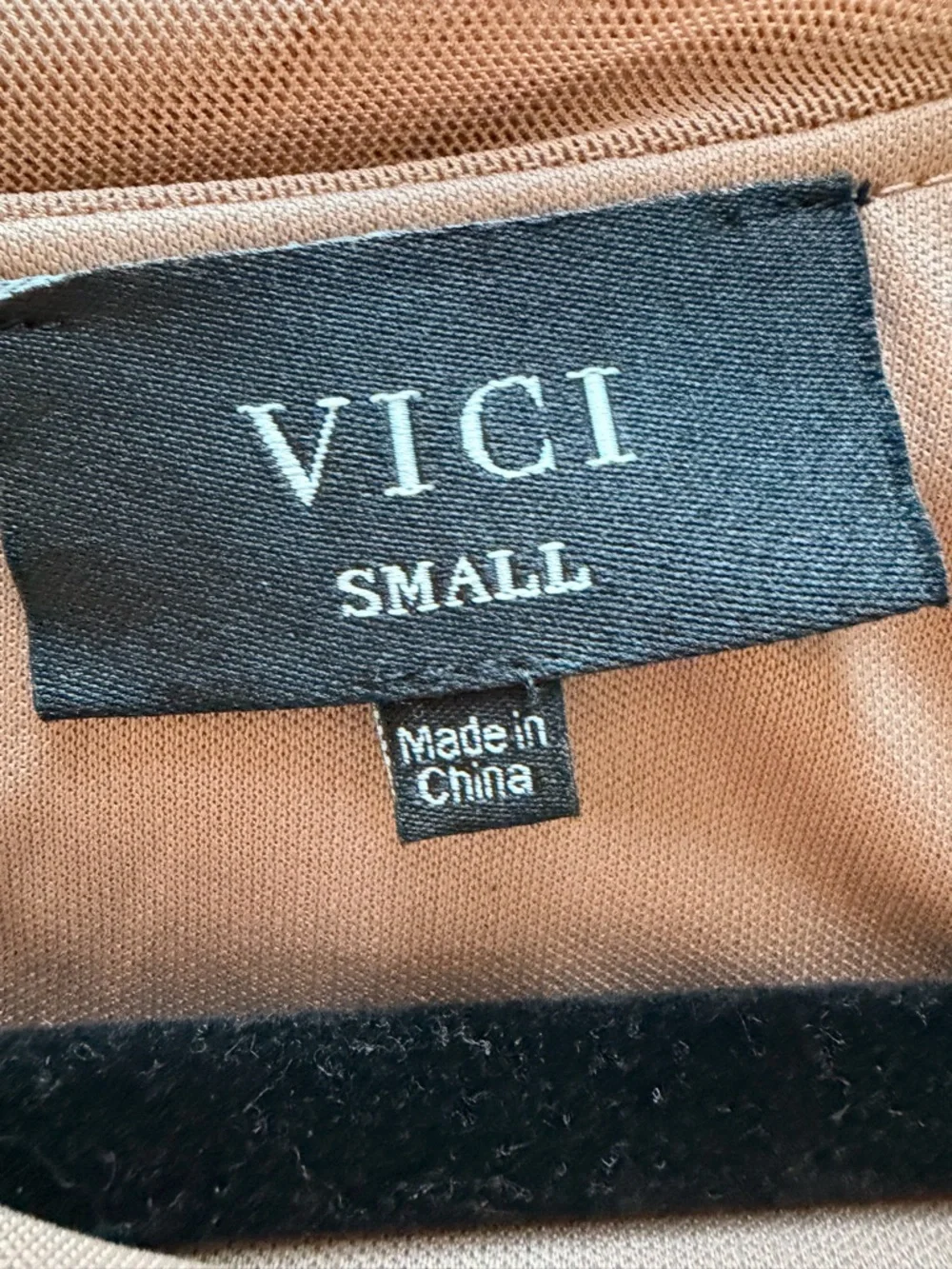 VICI Long Sleeve One-Shoulder Ruched Mini Dress - Taupe size Small NEW! - Picture 9 of 9